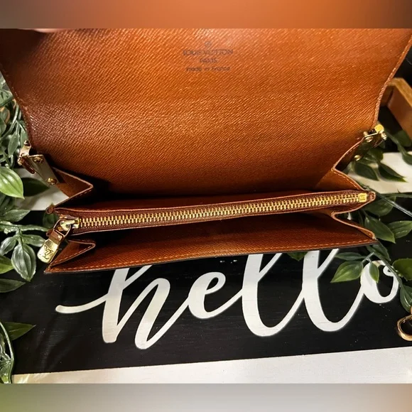 Louis Vuitton Sarah Wallet Vintage 2003 converted crossbody Preloved see photos - Picture 8 of 16